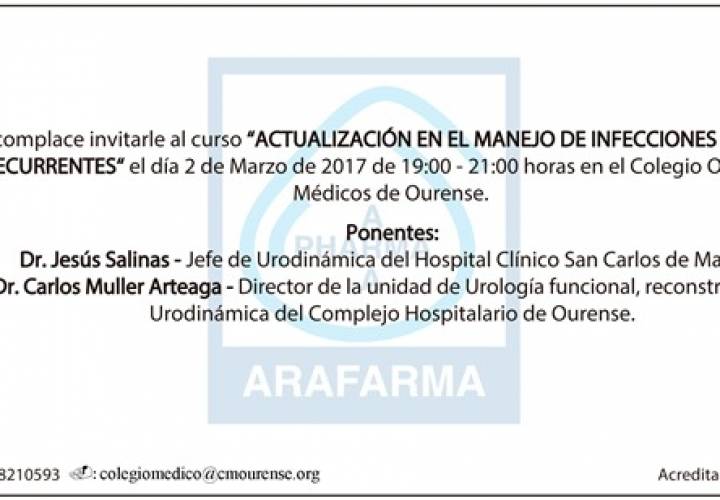 Jornada de Actualización en Manejo de Infecciones Urinarias Recurrentes