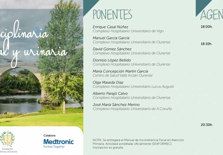 JORNADA MULTIDISCIPLINARIA SOBRE INCONTINENCIA FECAL Y URINARIA