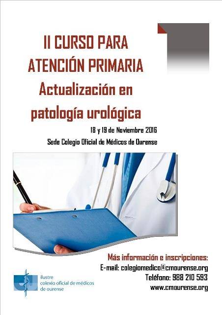 II Curso para Atención Primaria sobre Actualización en Patología Urológica 