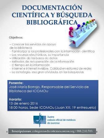 TALLER DE DOCUMENTACIÓN CIENTÍFICA Y BÚSQUEDA BIBLIOGRÁFICA