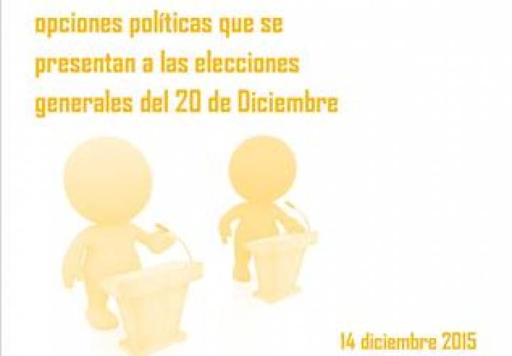 Debate sobre los Programas Sanitarios de las diferentes opciones políticas que se presentan a las elecciones generales del 20 de Diciembre