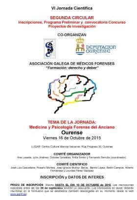 VI Jornada de medicina y psicología forense del anciano