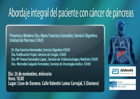 ABORDAJE INTEGRAL DEL PACIENTE CON CÁNCER DE PÁNCREAS 