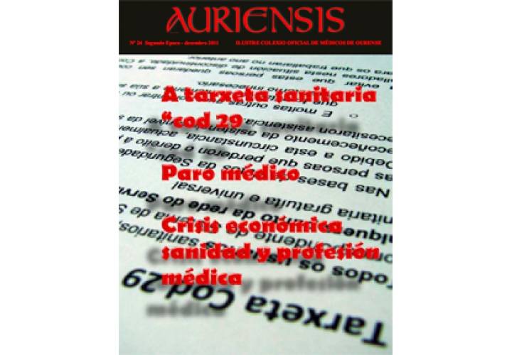 AURIENSIS N&ordm;24 A tarxeta sanitaria cod 29