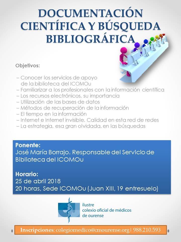 Documentación científica y búsqueda bibliográfica