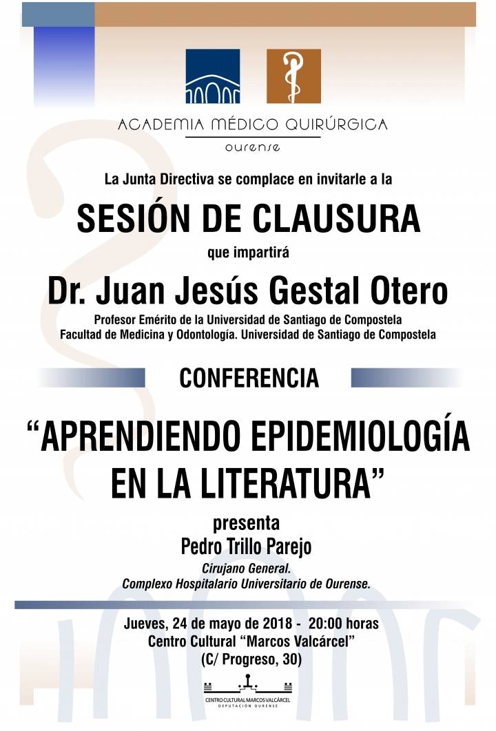 Sesión Clausura AMQ: "Aprendiendo Epidemiología en la Literatura"