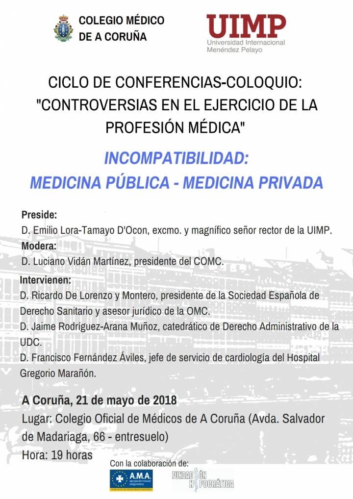 Xornada sobre Incompatibilidades en el Exercicio Público – Privado de la Medicina