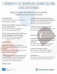 I JORNADAS DE LAS ENFERMEDADES REUMATICAS PARA ATENCION PRIMARIA