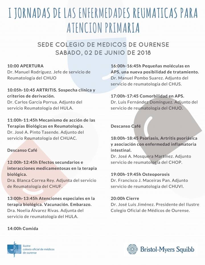 I JORNADAS DE LAS ENFERMEDADES REUMATICAS PARA ATENCION PRIMARIA