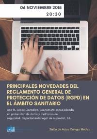 Sesión informativa sobre las principales novedades del reglamento general de protección de datos (RGPD) en el ámbito sanitario