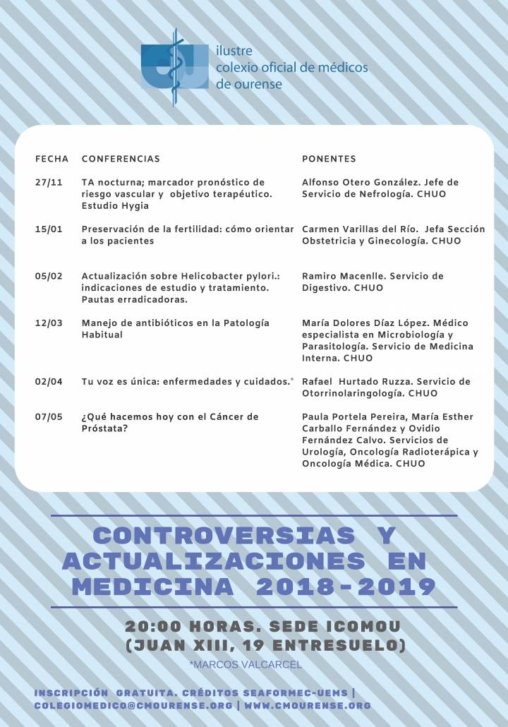 Controversias y Actualizaciones en Medicina 2018-2019