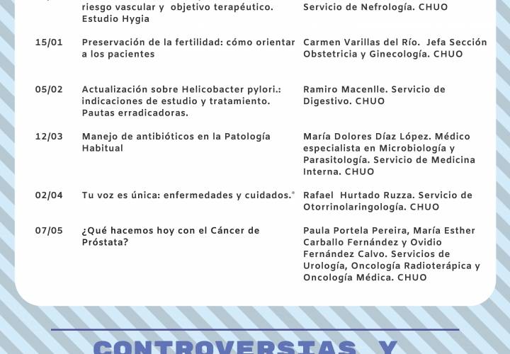 Controversias e Actualizacións en Medicina 2018-2019