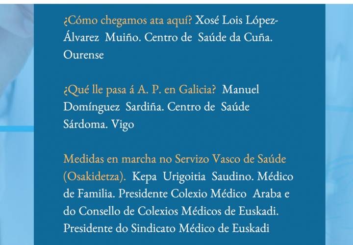 Xornada sobre Atención Primaria: Diagnóstico e Tratamento