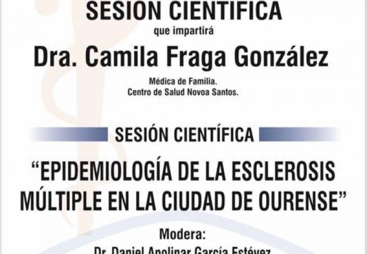 Sesión AMQ: “Epidemiología de la esclerosis múltiple en la ciudad de Ourense”