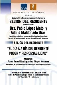 Sesión AMQ: El día a día del residente: poder y responsabilidad