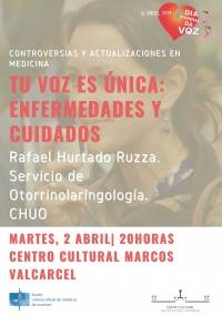 “Controversias y Actualizaciones en Medicina”: “Tu voz es única: Enfermedades y cuidados”