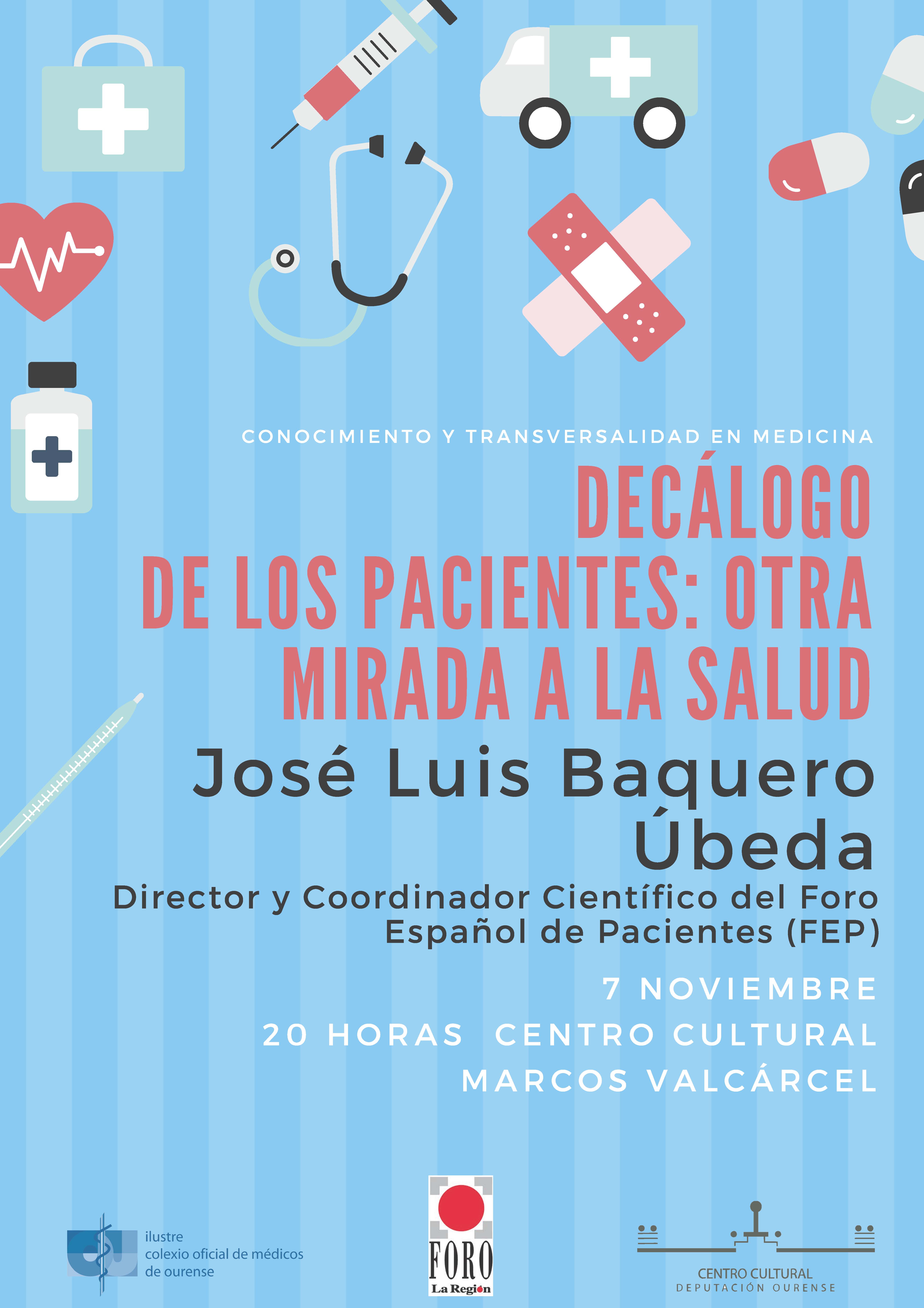 Conferencia: "Decálogo de los pacientes: otra mirada a la salud"