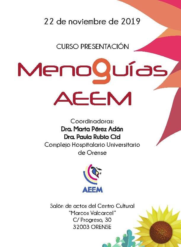 Curso presentacion de Menoguias de la AEEM (Asociación Española para el Estudio de la Menopausia)