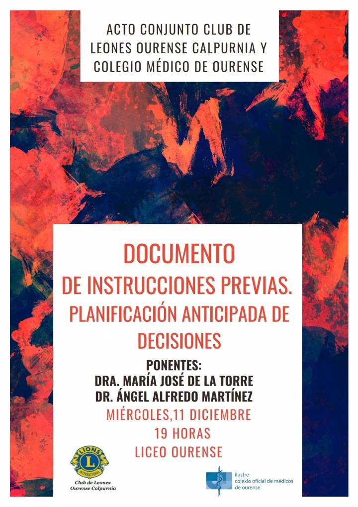 Conferencia: "Documento de Instrucciones Previas: Planificación Anticipada de Decisiones
