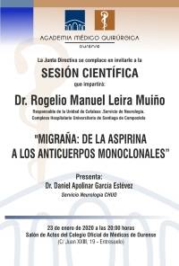 Sesión AMQ: "Migraña: de la aspirina a los anticuerpos monoclonales"