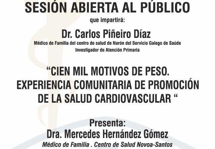 Sesión AMQ: Webinar “CIEN MIL MOTIVOS DE PESO. EXPERIENCIA COMUNITARIA DE PROMOCIÓN DE LA SALUD CARDIOVASCULAR “