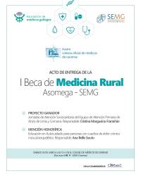ENTREGA DE LA I Beca de Medicina Rural Asomega - SEMG