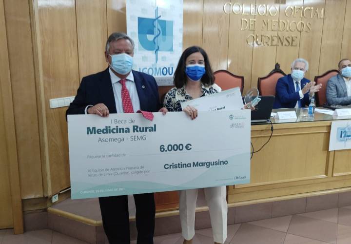 ENTREGA DE LA I Beca de Medicina Rural Asomega - SEMG