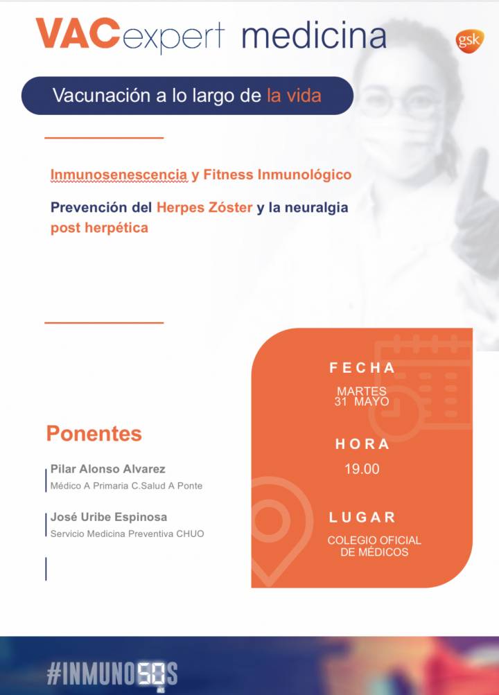 Inmunosenescencia y Fitness Inmunológico. Prevención del Herpes Zóster y la neuralgia post herpética