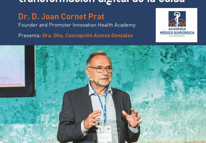 Clausura Curso 2021-2022 AMQ: Retos y oportunidades de la transformación digital de la salud
