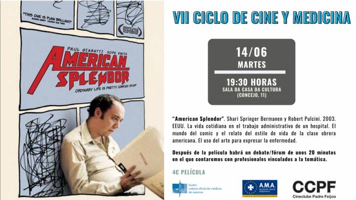 VII Ciclo de Cine y Medicina: "American Splendor"