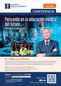 Sesión AMQ:PENSANDO EN LA EDUCACIÓN MÉDICA DEL FUTURO: NECESIDADES DE PROFESORADO Y  COLABORACIÓN DE LOS CENTROS SANITARIOS.DECLARACIÓN DE MÁLAGA 2022