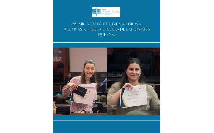 PREMIO X CICLO DE CINE Y MEDICINA. ALUMNAS/OS DE LA ESCUELA DE ENFERMERIA OURENSE