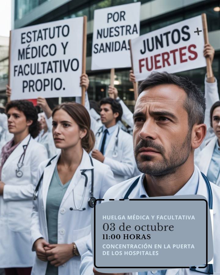 Huelga médica y facultativa- 03 de octubre