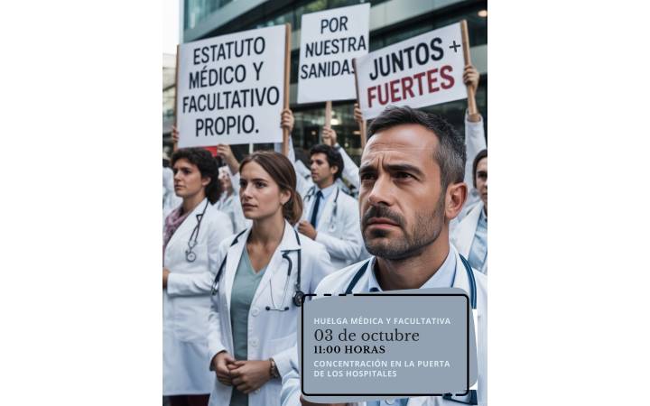 Huelga médica y facultativa- 03 de octubre