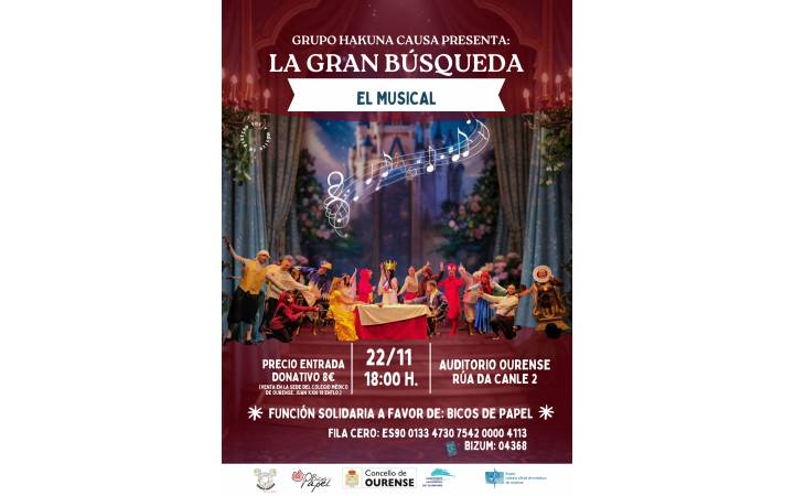 🎭 La Gran Búsqueda, el musical solidario que une medicina, arte y esperanza