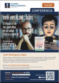 Vivir hiperconectados”: el impacto de las pantallas en nuestra salud — Conferencia AMQ Ourense