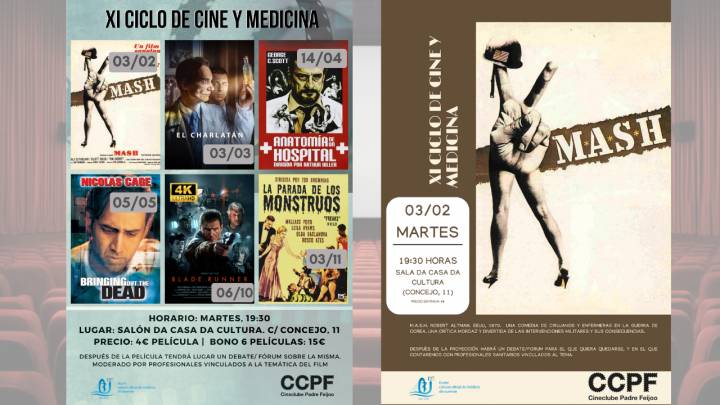 Arranca el XI Ciclo de Cine y Medicina con la proyección de M.A.S.H.