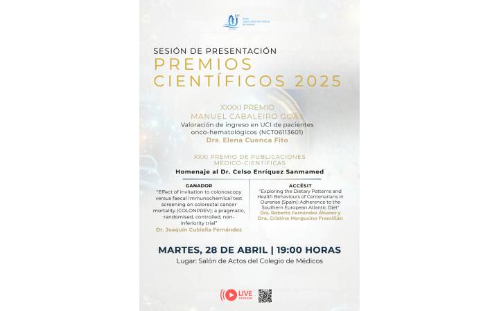 Presentaci&oacute;n de los Ganadores de los Premios Cient&iacute;ficos 2025
