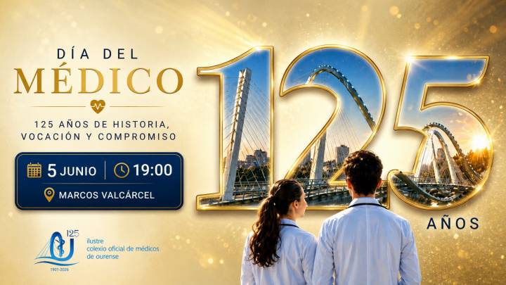 Día del Médico 2026: el Colegio de Médicos de Ourense celebra su 125 aniversario