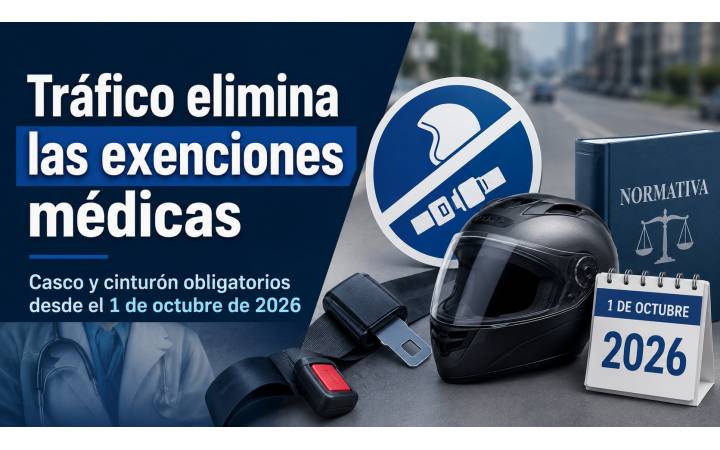 Tr&aacute;fico suprime las exenciones m&eacute;dicas para el uso del casco y del cintur&oacute;n de seguridad