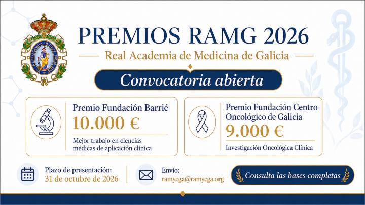 Premios de la Real Academia de Medicina de Galicia 2026