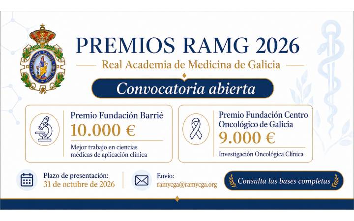 Premios de la Real Academia de Medicina de Galicia 2026