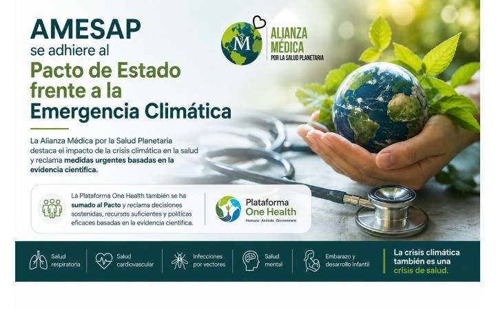 La Alianza M&eacute;dica por la Salud Planetaria se adhiere al Pacto de Estado frente a la Emergencia Clim&aacute;tica