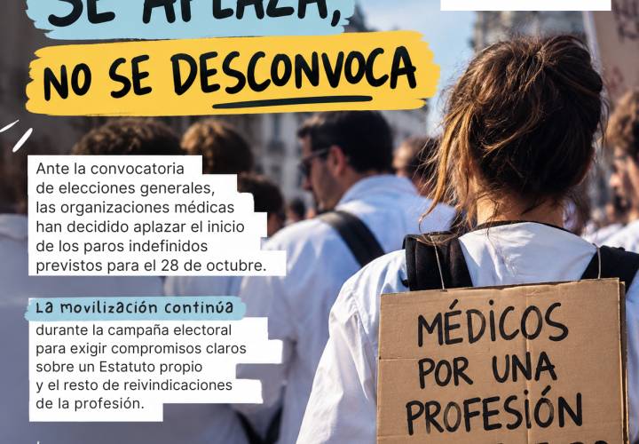El ICOMOU respalda el aplazamiento temporal de la huelga médica y reclama un Pacto de Estado por la Sanidad